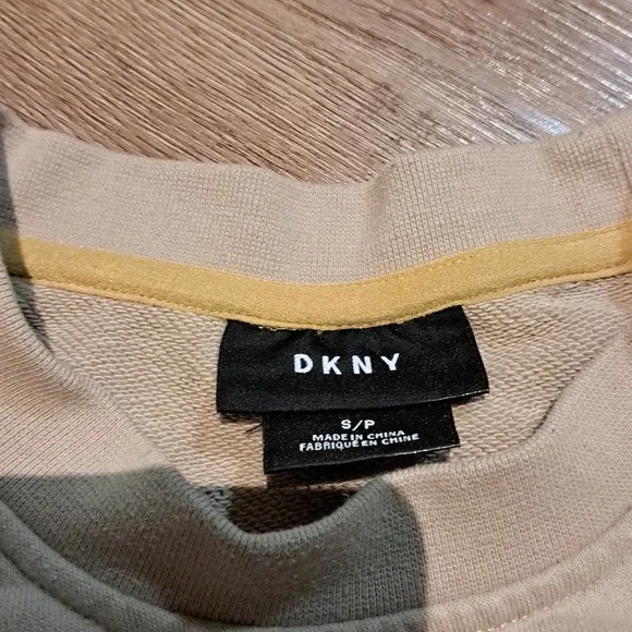 DKNY Cream Pullover with Black Accents - Picture 2 of 4